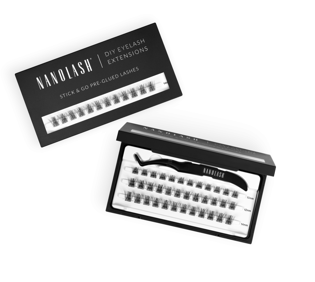 pre-glue eyelashes nanolash